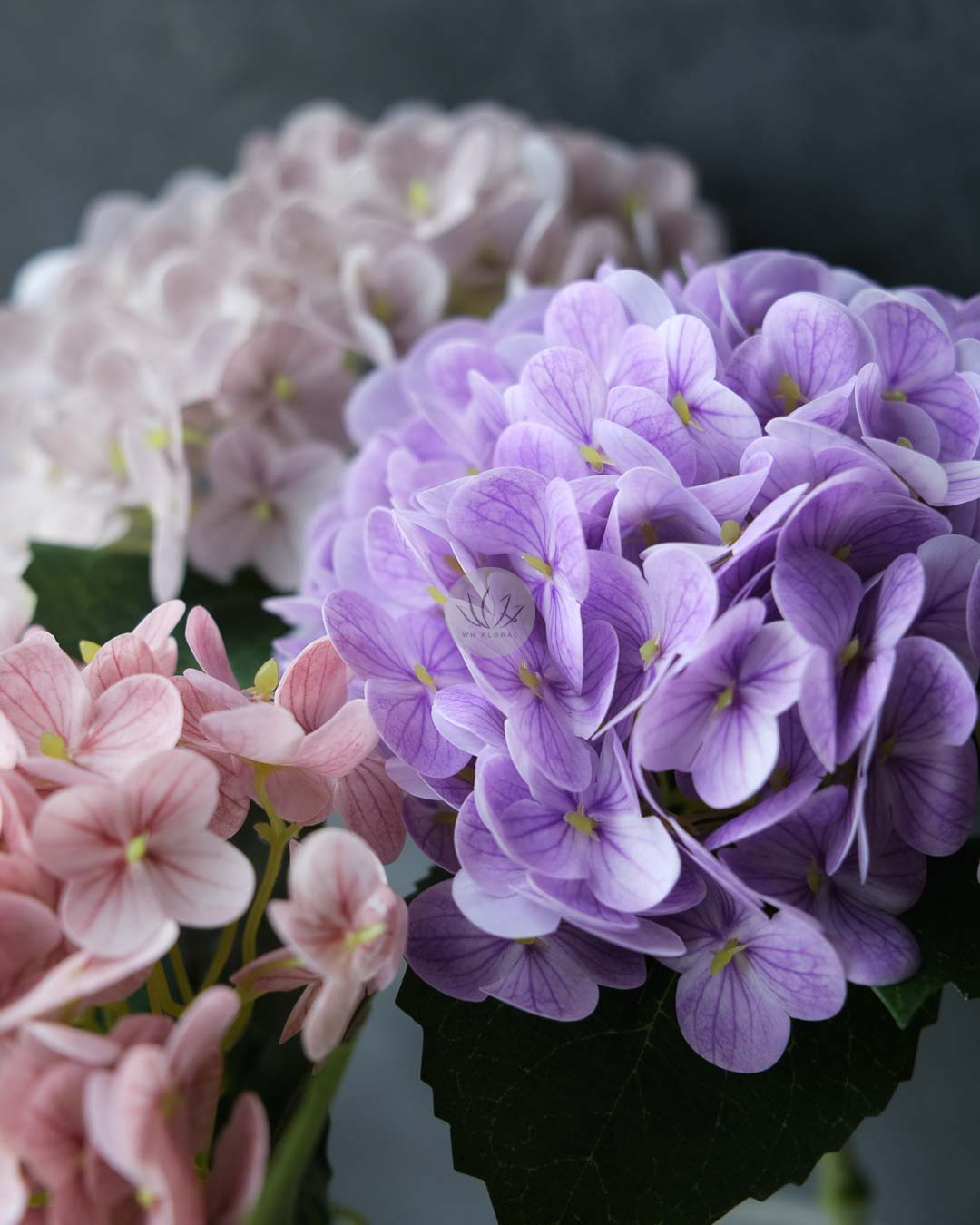 Real Touch Hydrangea Spray XH9958 - Image 3