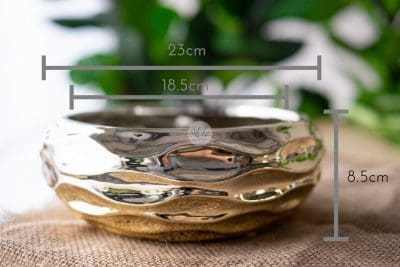 Gold Glossy Round Vase HY171031-87 - Image 3