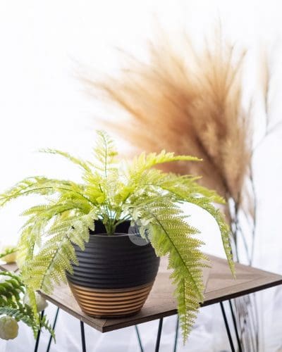 Black Gold Round Vase LWV339(L) LWV340(S)