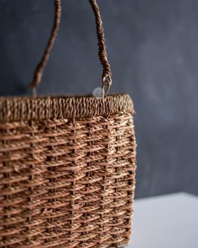 Oval Sea Rope Basket with Handle (Set of 3) ZL0191 - Image 2