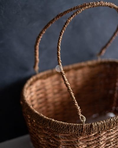 Oval Sea Rope Basket with Handle (Set of 3) ZL0191 - Image 3