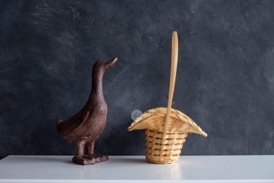 Hat Bamboo Basket ZL0225 - Image 2