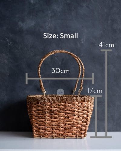 Oval Sea Rope Basket with Handle (Set of 3) ZL0191 - Image 4