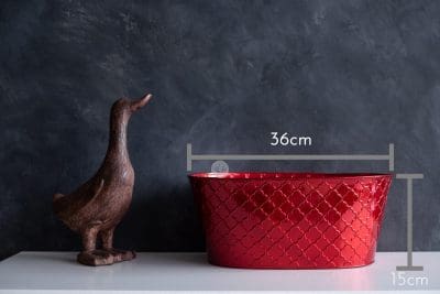 Large Oval Zinc Pot BFM1904A-26 - Image 2