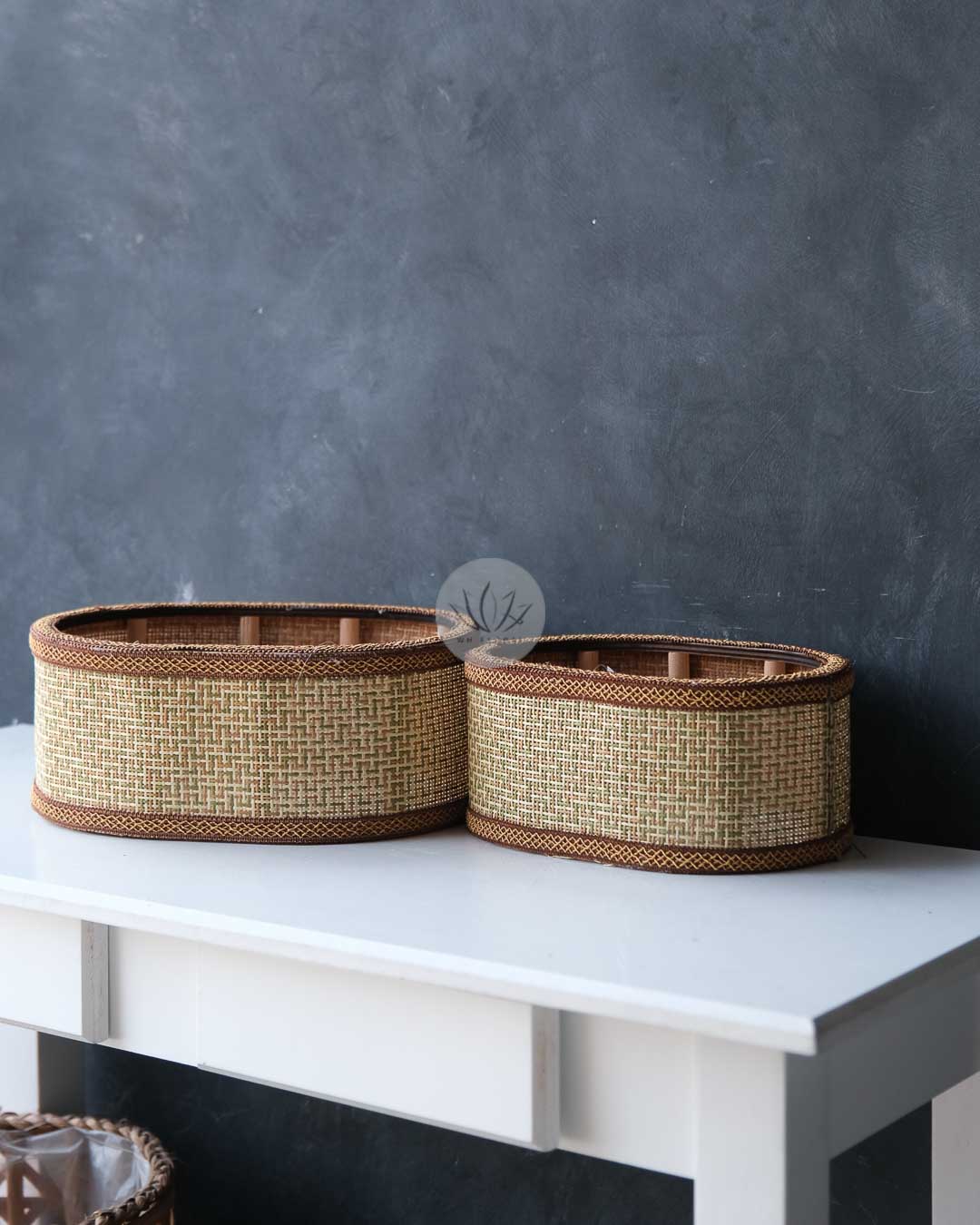 Oval Straw Mat Basket BB4558-108