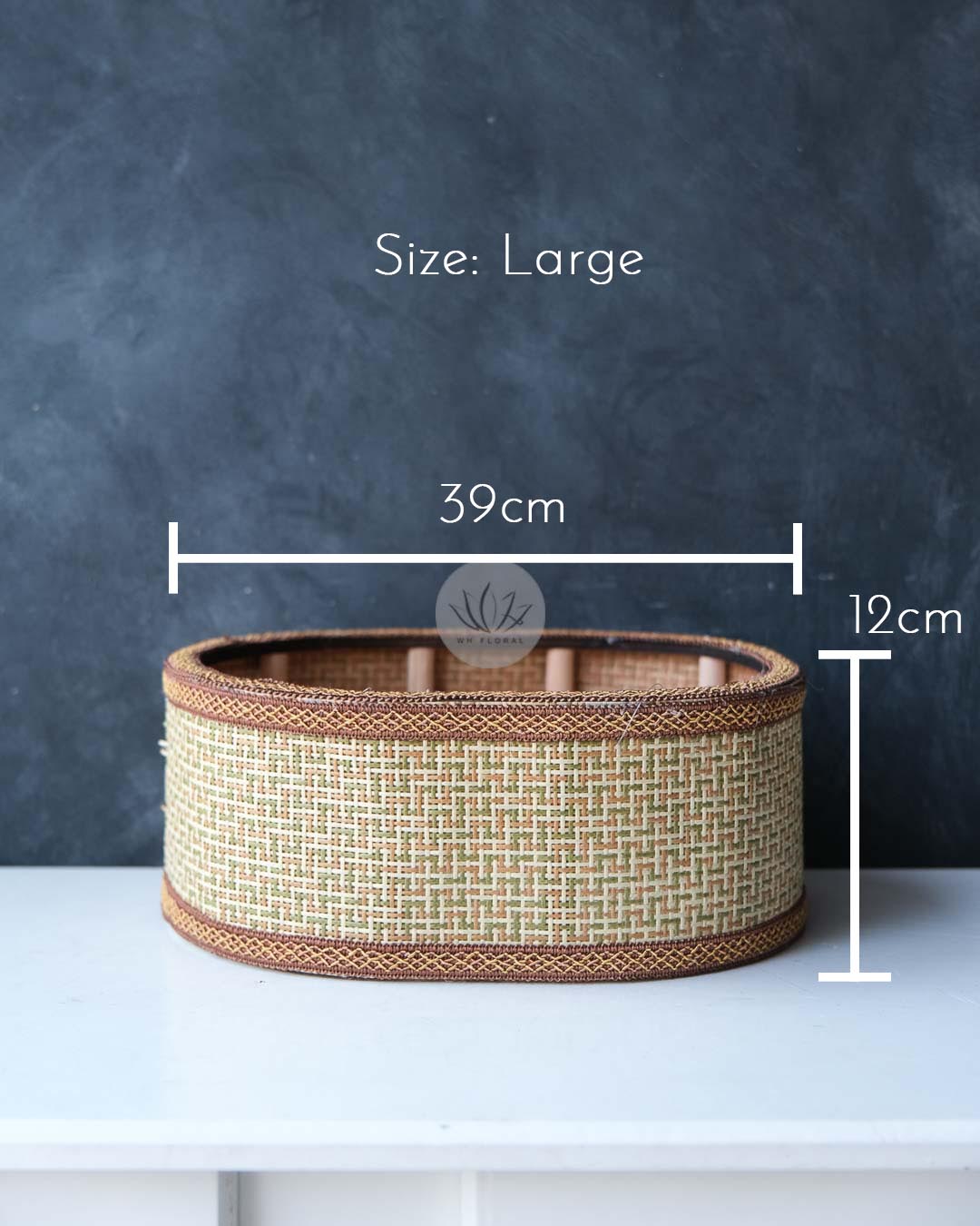 Oval Straw Mat Basket BB4558-108 - Image 6