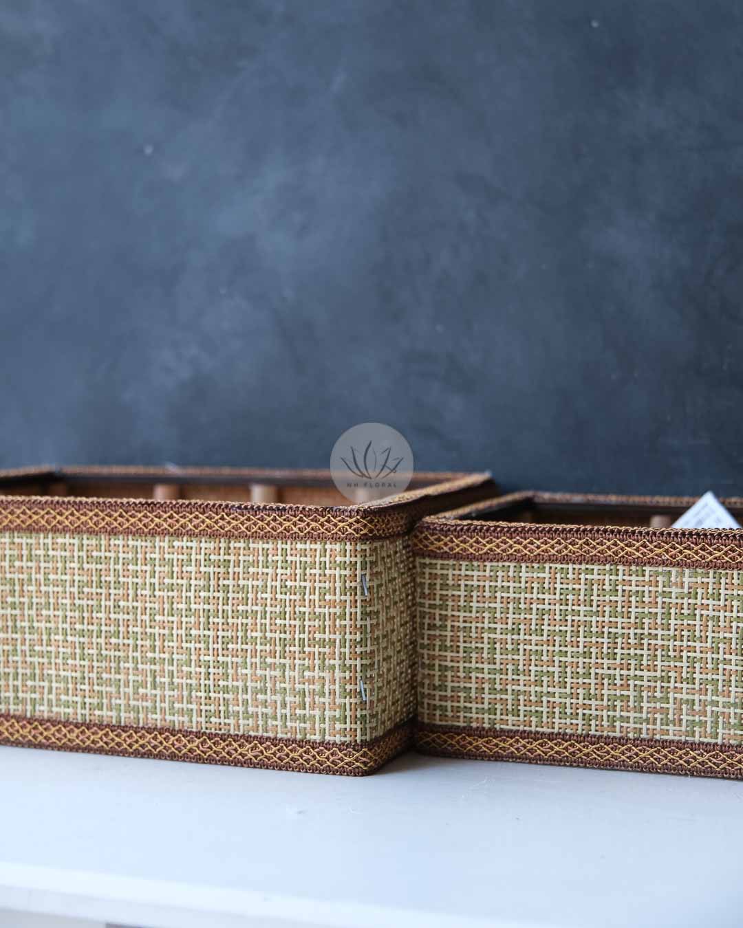 Rectangular Straw Mat Basket BB4559-108 - Image 4