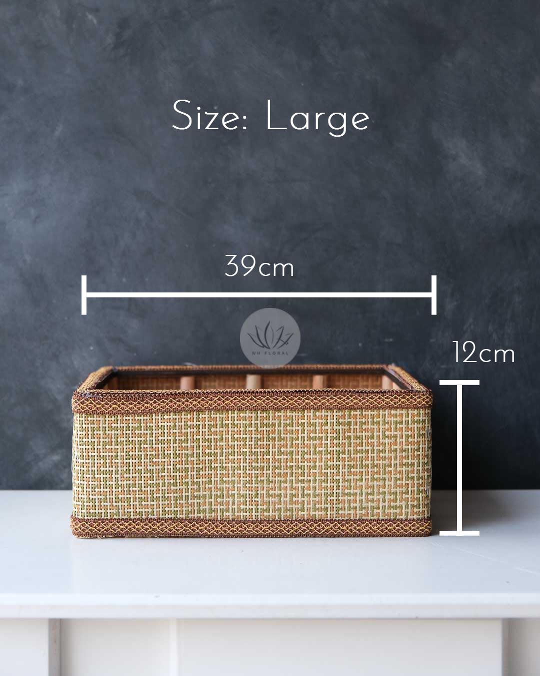 Rectangular Straw Mat Basket BB4559-108 - Image 6