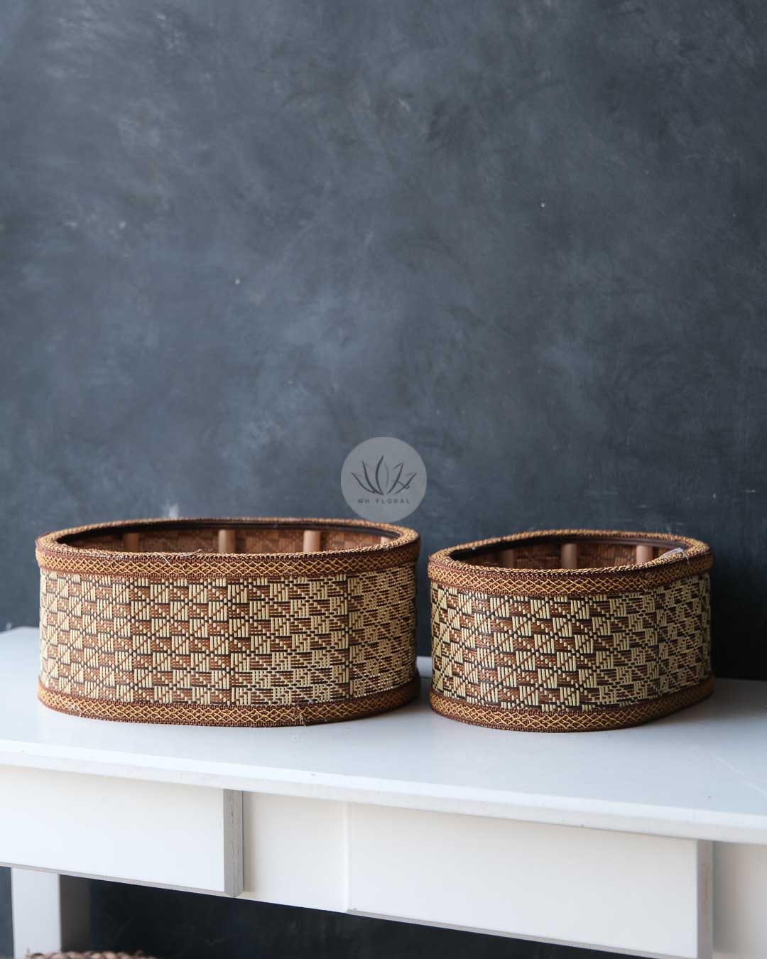 Oval Straw Mat Basket BB4558-158