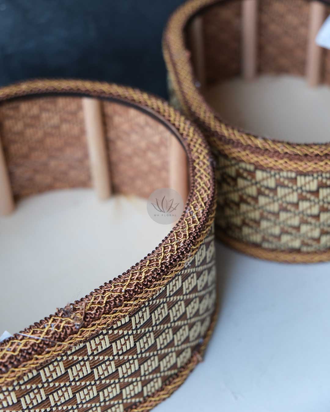 Oval Straw Mat Basket BB4558-158 - Image 3