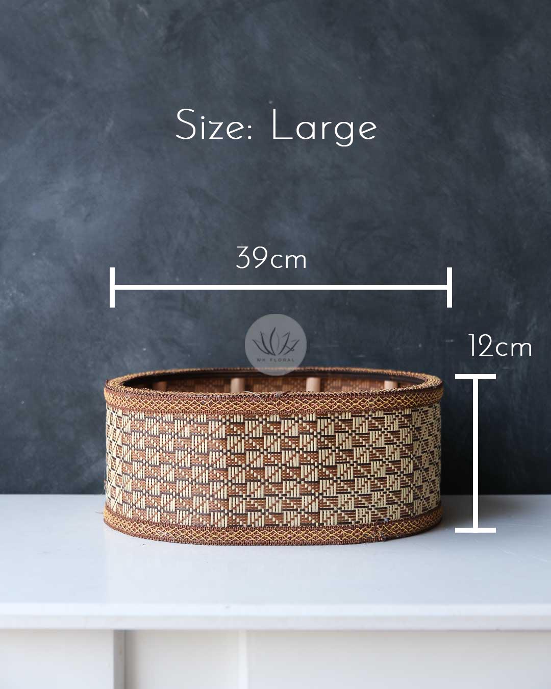 Oval Straw Mat Basket BB4558-158 - Image 6